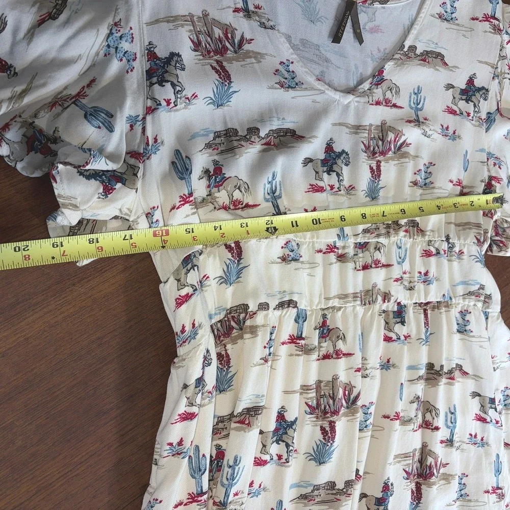 STETSON Western Dress Sz M Lined Pockets Equestrian Ranch Farm Horse Cowgirl - Picture 10 of 12